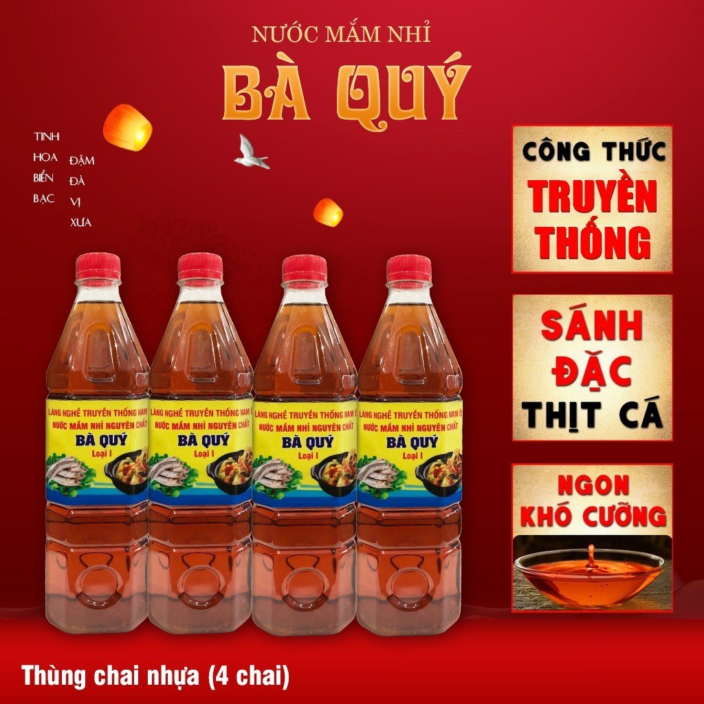 Nước mắm nguyên chất loại 1 - 4 Lit ( Miễn phí ship trong Đà Nẵng )