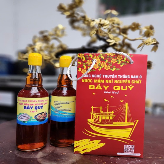 Nước mắm Nam Ô Loại 1 nguyên chất - chai thủy tinh